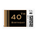 Birthday stripes stamps