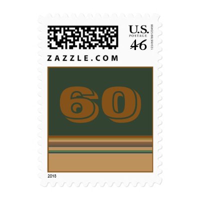 Birthday stripes postage stamps by DonnaGrayson