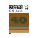 Birthday stripes stamps
