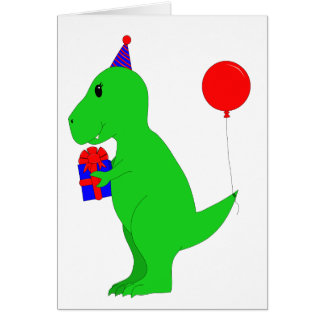 T Rex Birthday Greeting Cards | Zazzle