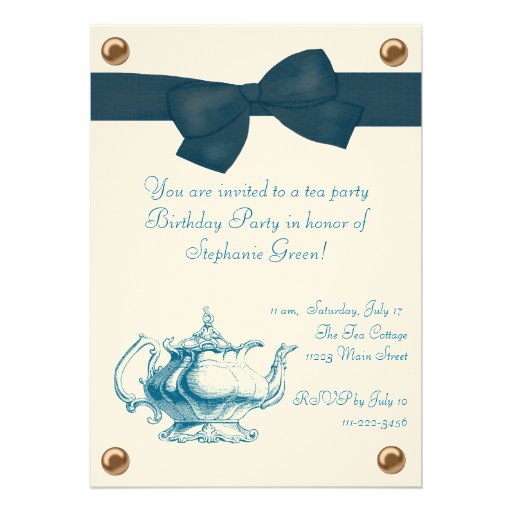 Birthday Tea Party Invitation