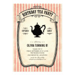 Birthday Tea Party Invitations