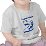 Birthday Tee for Two Year Old Pretty Cute