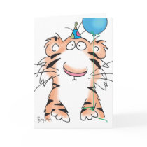 BIRTHDAY TIGER GREETING CARD