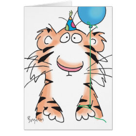 BIRTHDAY TIGER GREETING CARD