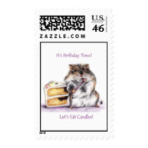 Birthday Time (Hamster) Stamps