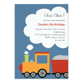 Birthday Train Party Invitation 5