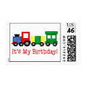 Birthday Train Postage postage by Musicat Birthday Train Postage postage