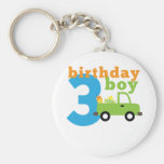 Birthday Truck boy 3 Keychains