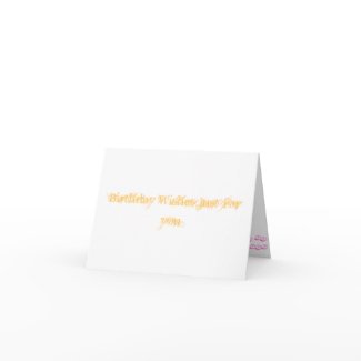 Birthday Wishes card