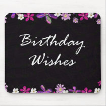 Birthday Wishes mousepads
