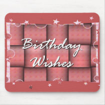 Birthday Wishes mousepads