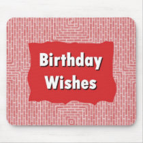 Birthday Wishes mousepads