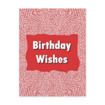 Birthday Wishes postcards