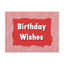 Birthday Wishes postcards