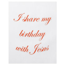 Birthday with Jesus flyers