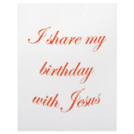Birthday with Jesus letterhead
