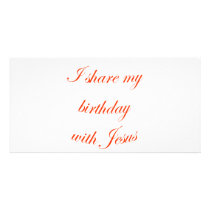 Birthday with Jesus Photo Cards