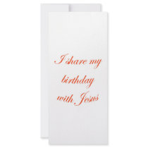 Birthday with Jesus rack cards