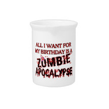 Birthday Zombie Apocalypse Pitcher