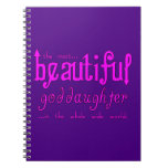 Birthdays Christmas Parties Beautiful Goddaughter Note Book