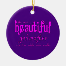 Birthdays Christmas Parties Beautiful Godmother Ornaments