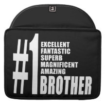 Birthdays Parties Christmas : Number One Brother Sleeve For MacBook Pro