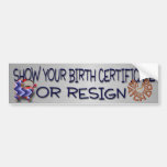 Birther Announcement Bumper Sticker