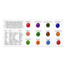 Birthstone Chart Photographic Print