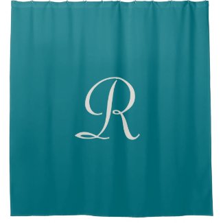 Biscay Bay Trendy Shower Curtain with Monogram