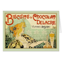 Biscuits & Chocolat Delacre (Sage) Cards