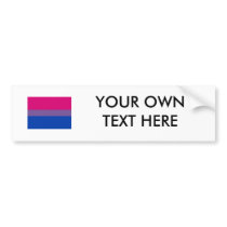 BISEXUAL FLAG ORIGINAL -.png Bumper Sticker