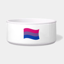 BISEXUAL FLAG WAVING PET BOWLS