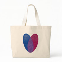 Bisexual Heart Canvas Bags