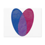 Bisexual Heart Post Cards