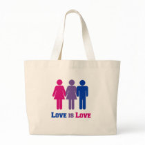 Bisexual Love is Love bags
