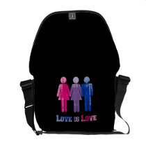 Bisexual Love is Love distressed.png messenger bags