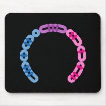 Bisexual Morse Code Arc Mousepad
