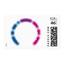 Bisexual Morse Code Arc Postage postage