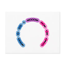 Bisexual Morse Code Arc Postcard