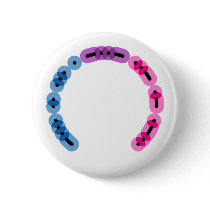 Bisexual Morse Code Arc Round Button buttons