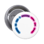 Bisexual Morse Code Arc Round Button
