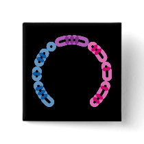 Bisexual Morse Code Arc Square Button buttons