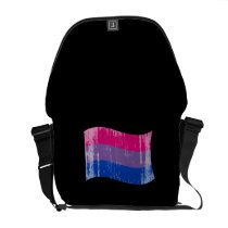 Bisexual Pride Banner distressed.png messenger bags
