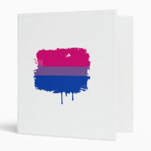 Bisexual Pride Colors Binder