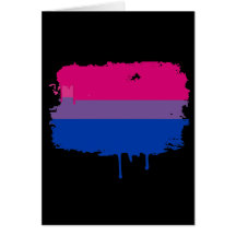 Bisexual Pride Colors Cards