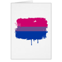 Bisexual Pride Colors Cards