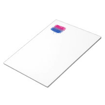 Bisexual Pride Colors distressed Notepads