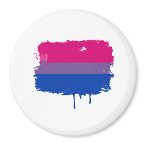 Bisexual Pride Colors Fridge Magnets