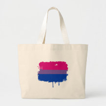Bisexual Pride Colors Tote Bags